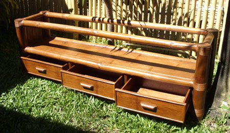 Bambus TV Schrank ohne Deckplatte - Tahas®